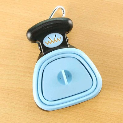 Dog Pet Travel Foldable Pooper Scooper With 1 Roll Pets Gym From House Blue L