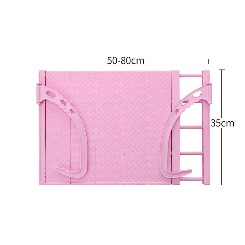 Multifunctional Hanging Window Sill Drying Rack Kitchen DealSniper.net Pink 50x35cm