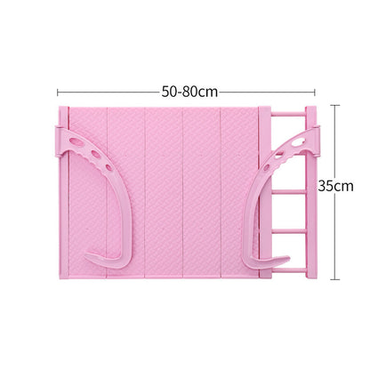 Multifunctional Hanging Window Sill Drying Rack Kitchen DealSniper.net Pink 50x35cm
