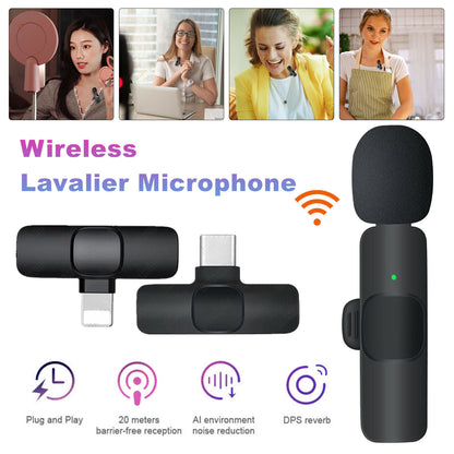 Lavalier Mini Microphone Wireless Audio Video Recording Electronics dealsniper-net