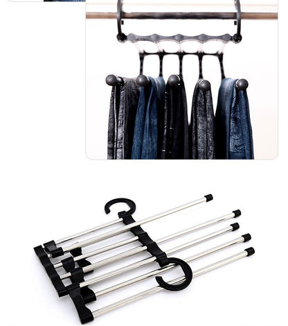 5 In 1 Wardrobe Hanger Multi-functional Clothes Hangers Rack House DealSniper.net