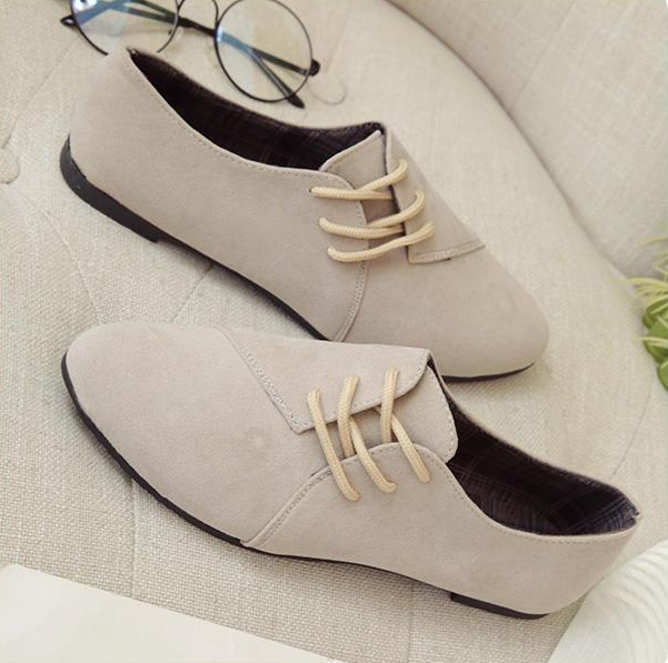 Womens Lace Up Casual Shoes Women dealsniper-net Rice white 35