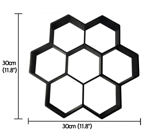 Ultralight diy garden paving mould hexagonal fancy mould Garden dealsniper-net