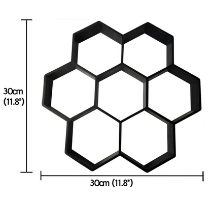 Ultralight diy garden paving mould hexagonal fancy mould Garden dealsniper-net
