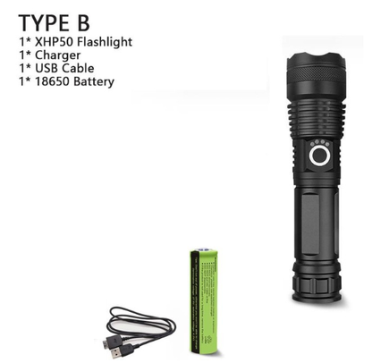 XHP70.2 Powerful Usb Led Flashlight Home DealSniper.net P50+18650 AU