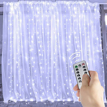 LED Curtain Garland On The Window USB String Lights