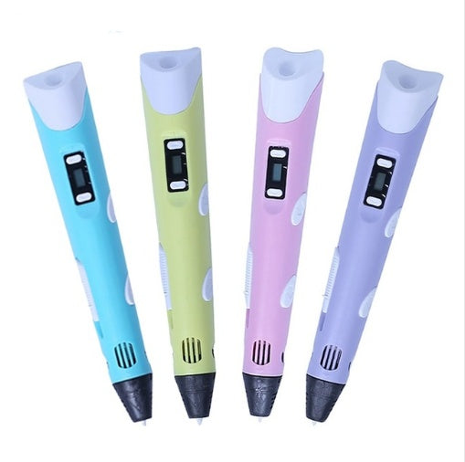 3D print pen 3D pen two generation graffiti 3D stereoscopic Kids dealsniper-net