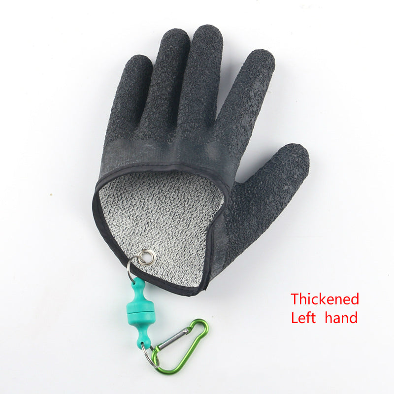 Fishing Gloves Anti-Slip Protect Hand From Puncture Scrapes Fisherman Outdoor dealsniper-net Thicken Left Hook