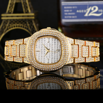 Fashion diamond watch Jewelry DealSniper.net Golden white