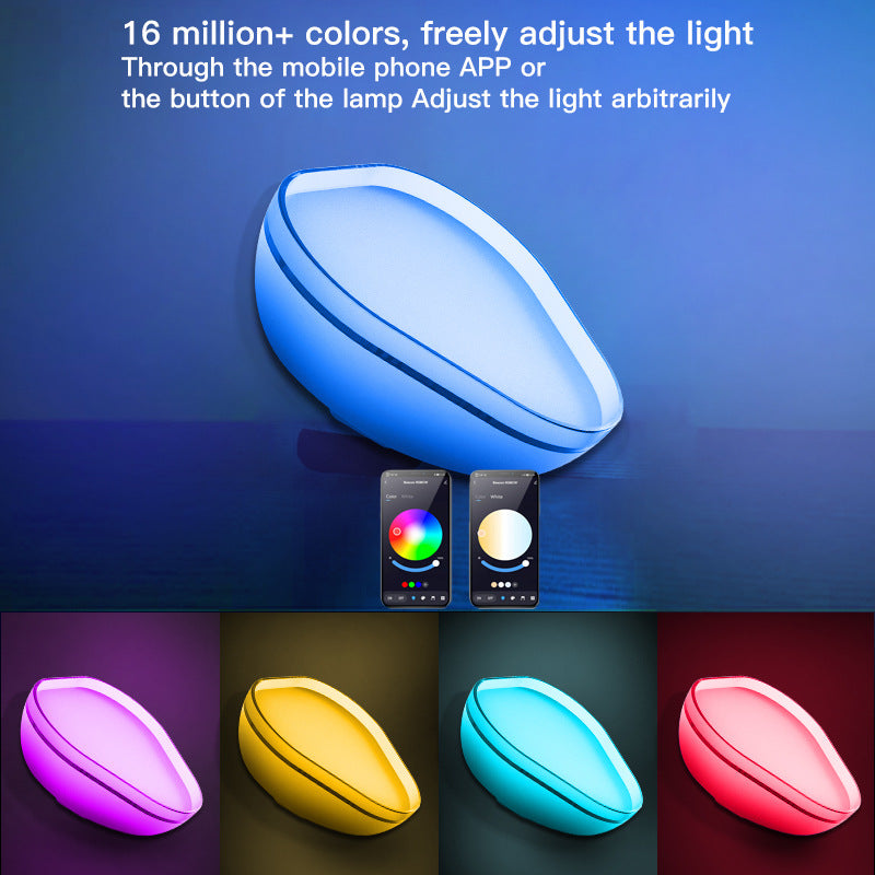 16 Colors Smart WiFi APP Control Night Light Bluetooth Desk Lamp Home Decor Gym From House