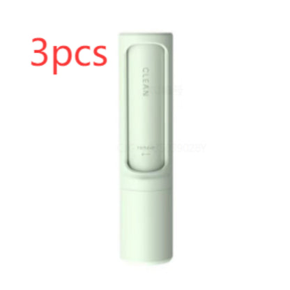 2-1 Reusable Pet Hair Remover Brush Lint Roller Portable Brush Beauty dealsniper-net Green3pcs