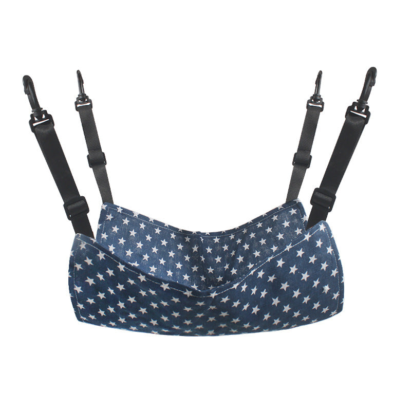 Lamb Fleece Cat Hanging Beds Pets Cage Hammock Bed Pets Gym From House 27x27cm Blue Star Spring And Autumn