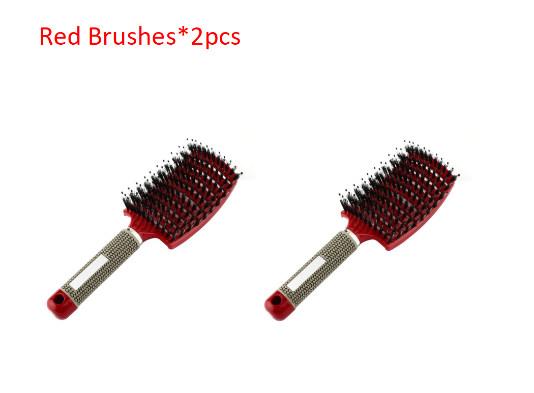 Hairbrush Anti Klit Brushy Haarborstel Women Detangler Hair Brush Bristle Nylon Scalp Massage Tangle Teaser Hair Brush Comb