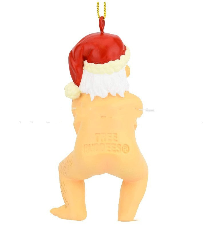 Naked Santa Claus Resin Decoration