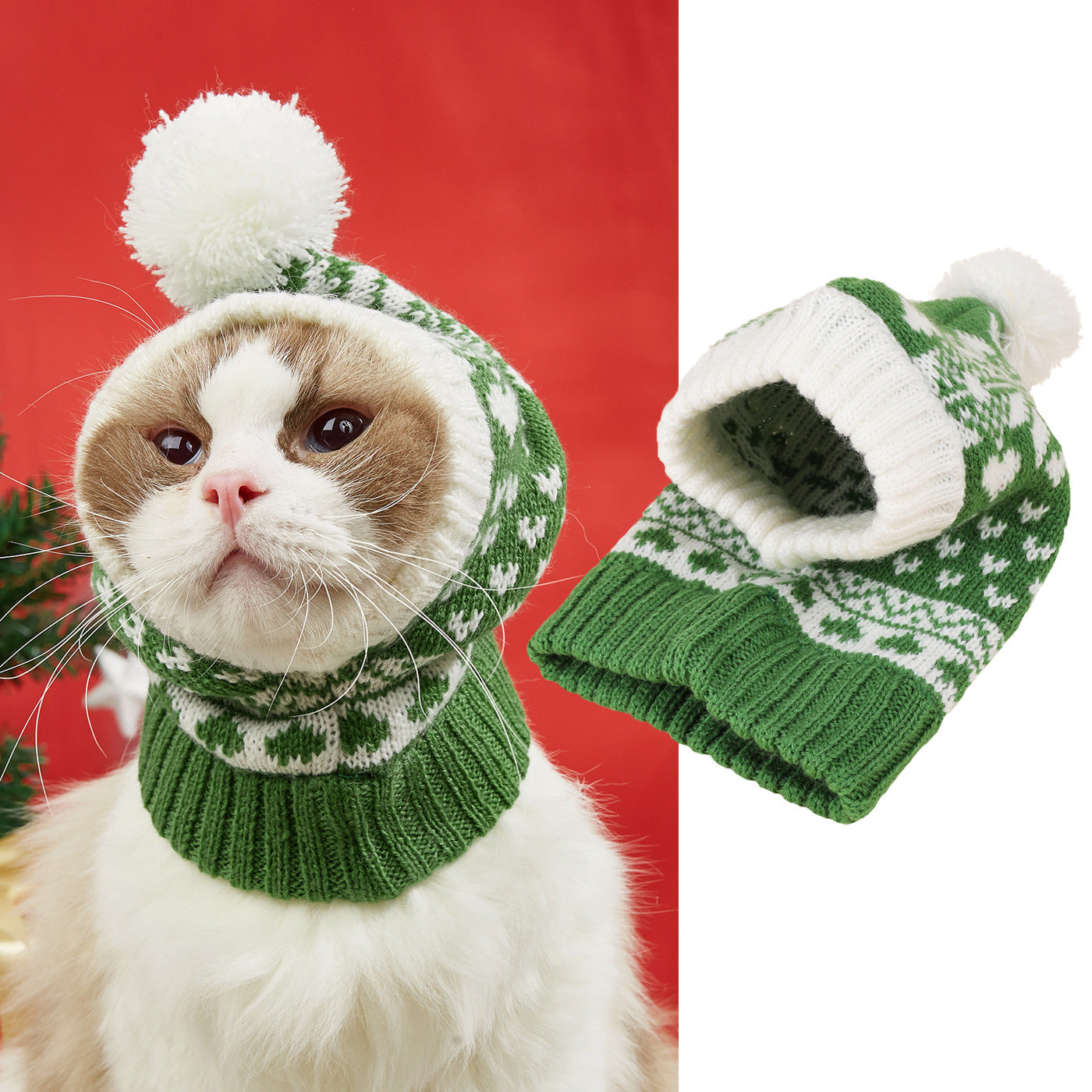 Christmas New Atmosphere Love Snowflake Elk Printing Pets Gym From House Green Snowflake Love L