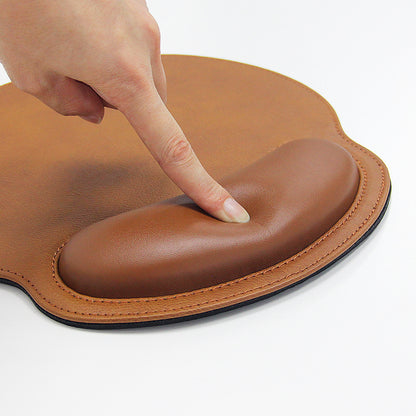 PU leather wrist guard mouse pad