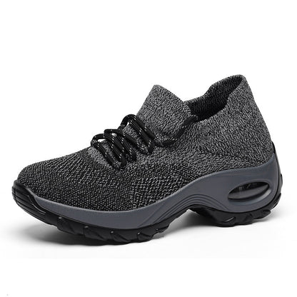 Sports shoes women flying knit socks shoes shaking shoes Women dealsniper-net Grey 35