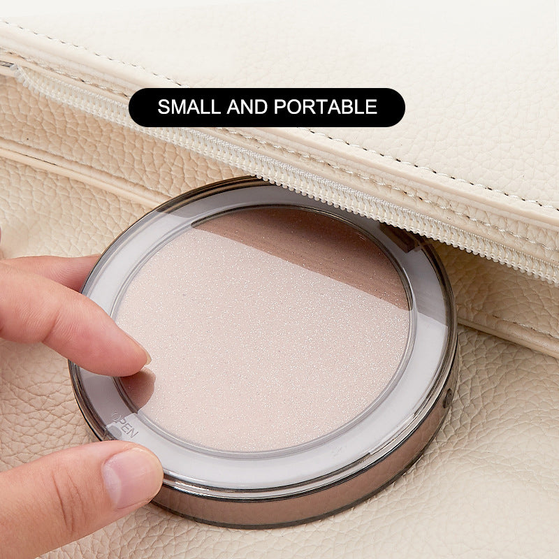 LED Lighted Mini Makeup Mirror 3X Magnifying Compact Travel dealsniper-net