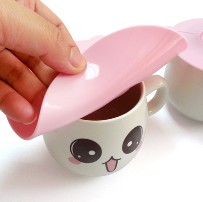 Silicone Cup Lid Silicone Suction Lids With Cat Ears Little Bowl Lids