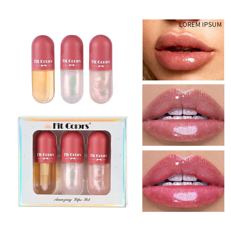 Day Night Instant Volume Lip Plumper Oil Clear Lasting Nourishing Beauty dealsniper-net B Set 3x5.5ml