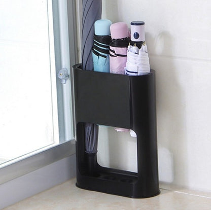 Home creative umbrella stand storage rack umbrella stand House dealsniper-net Black 28×21.4×22cm