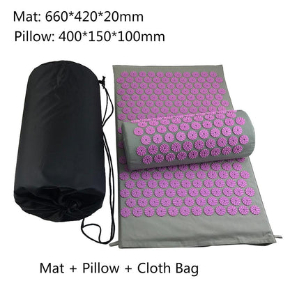 Lotus acupucture mat Sports Gym From House Pink bag One set