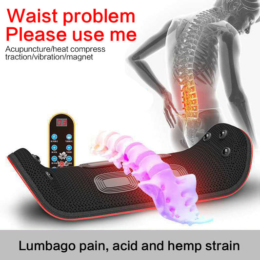 Relaxation Electric Lumbar Traction Device Waist Back Massager Vibration