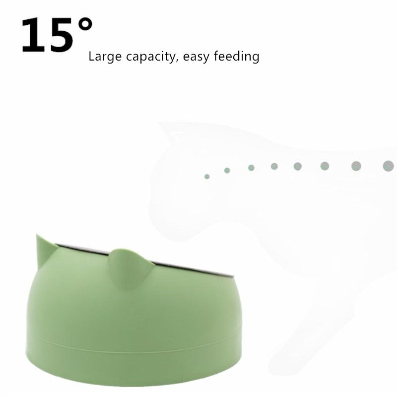 Protective Cervical Cat Bowl Oblique Mouth Pet Bowl Pets DealSniper.net