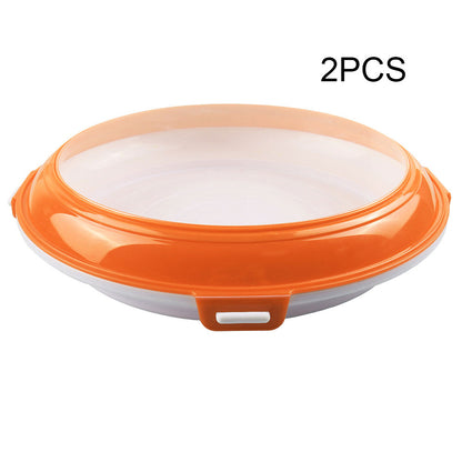 Refrigerator Fresh-keeping Tray Kitchen dealsniper-net Orange 2pcs