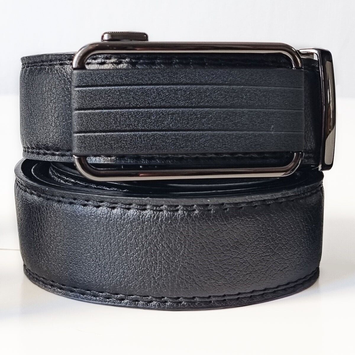 Men's Ratchet Belt Leather Mens Belt With Slide Buckle Ratchet Belts For Men USA Men dealsniper-net