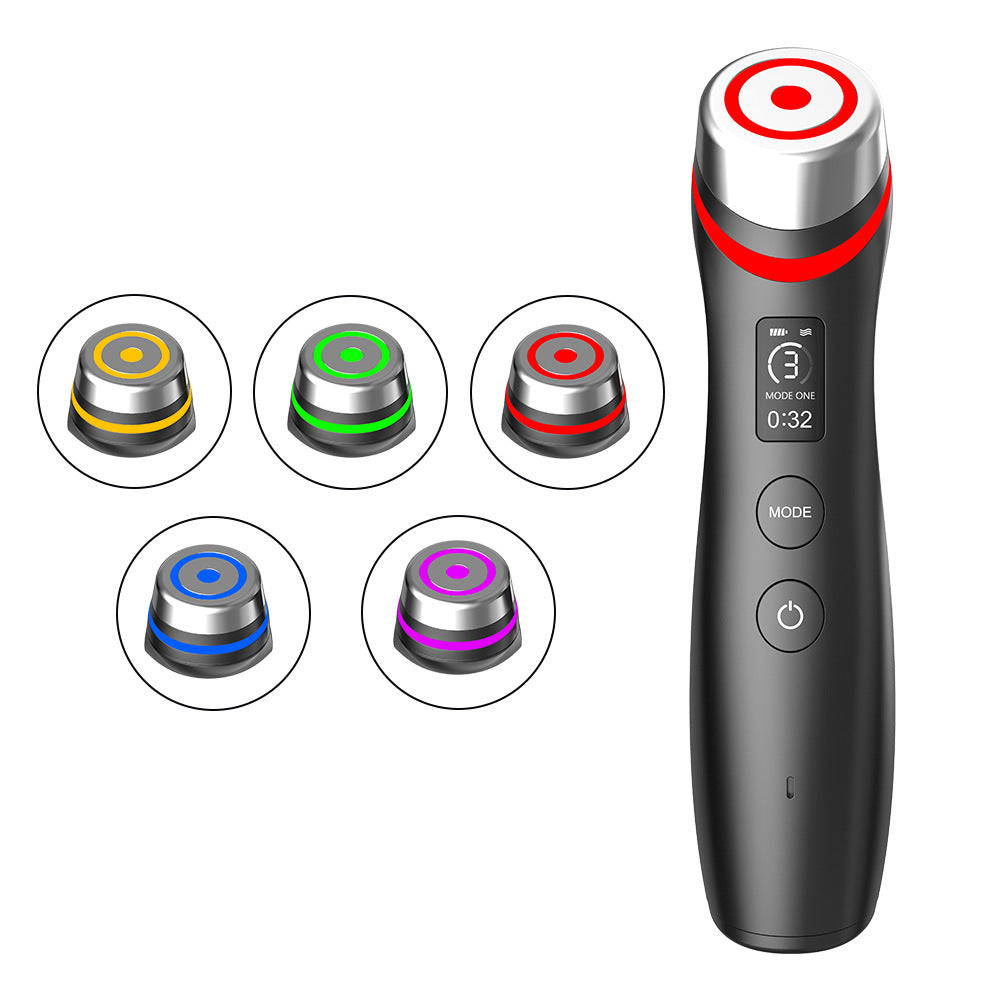 Color Light Import Micro Current Vibration Massager Beauty DealSniper.net Black