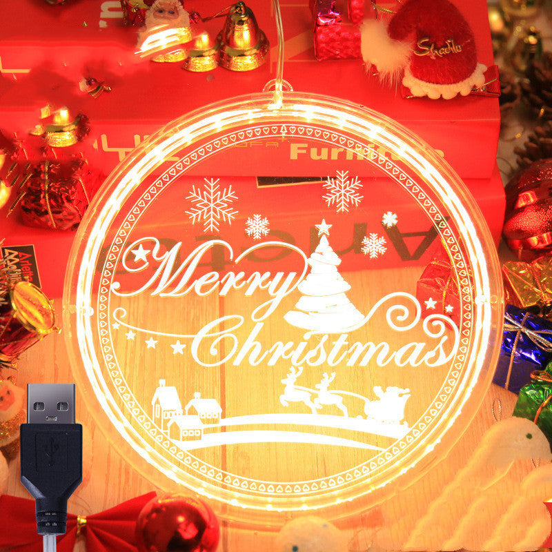 Led String Lamp Single 3d Hanging Lamp Christmas Home Decor Holidays DealSniper.net