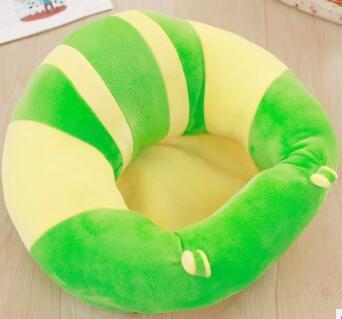 Infant Safety Seat Child Portable Eating Chair Plush Toy Kids dealsniper-net Greenyellow 45x45