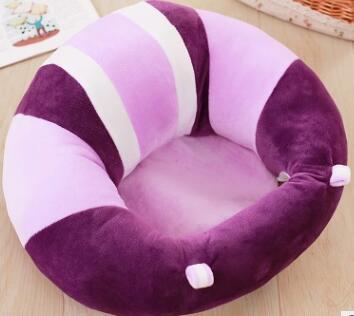 Infant Safety Seat Child Portable Eating Chair Plush Toy Kids dealsniper-net Purple 45x45