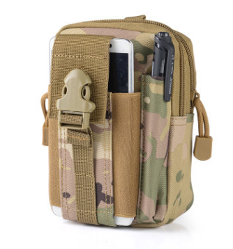 Outdoor Sports Molle Tactical Pocket Male 5.5 6 Inch Waterproof Mobile Phone Bag Outdoor dealsniper-net CP camouflage 17.5X12X6CM