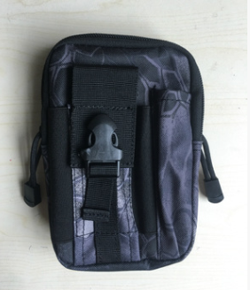 Outdoor Sports Molle Tactical Pocket Male 5.5 6 Inch Waterproof Mobile Phone Bag Outdoor dealsniper-net Black crepe 17.5X12X6CM