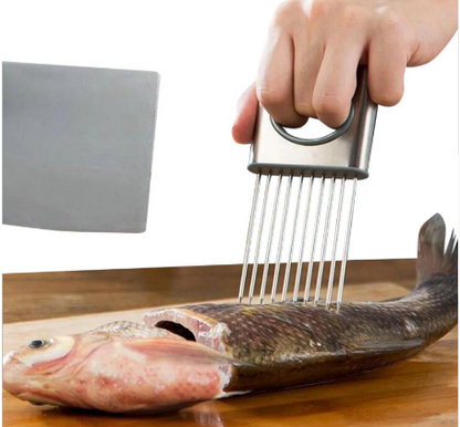 Multifunction Stainless Steel Onion Cutter Chopper Slicer Kitchen DealSniper.net