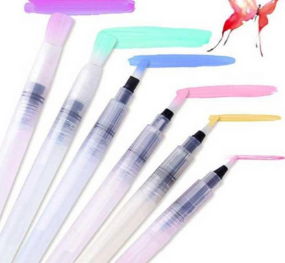 Large Capacity Barrel Water Pen Watercolor Painting Promotional Pen Calligraphy Drawing Art Supplies