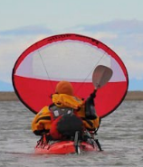 Folding Kayak Sail Wind Paddle Sailing Popup Paddle Board Durable Canoe Outdoor dealsniper-net Red 2