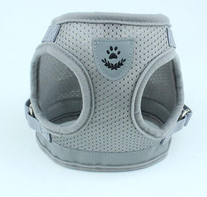 Dog Harness And Leash Set Pets DealSniper.net Gray L