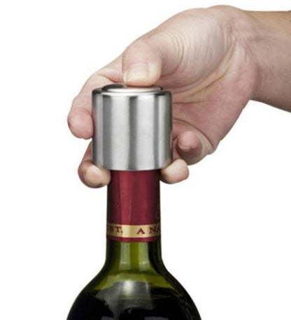 Stainless Steel Vacuum Wine Stopper Kitchen dealsniper-net