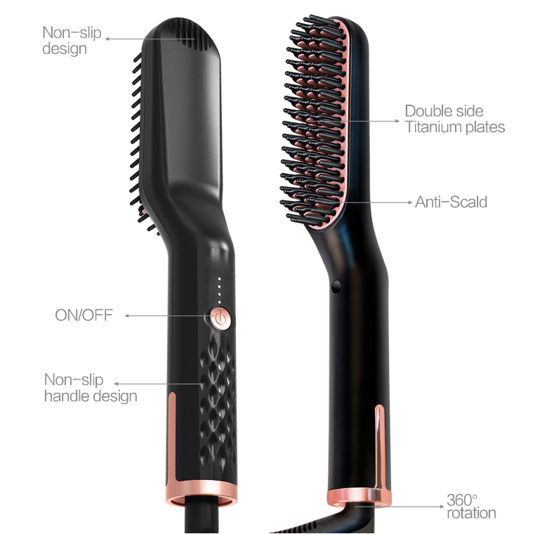 Multifunctional Electric Straightening Hair Comb Fast Irons