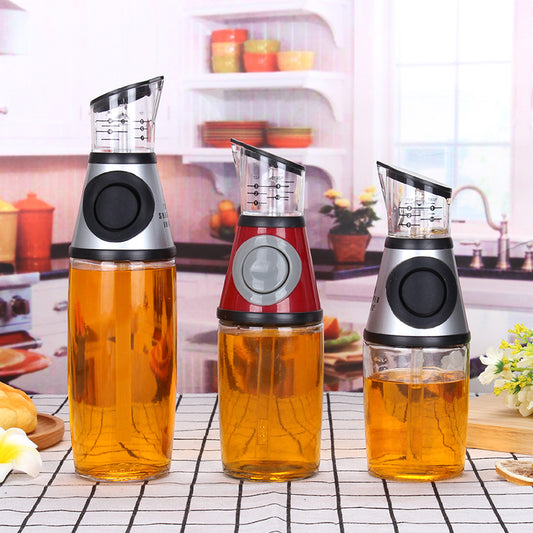 500ml Measurable Glass Bottle Oil Bottle Soy Bottle Kitchen Gym From House