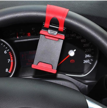 Car Steering Wheel Phone Clip Mount Holder