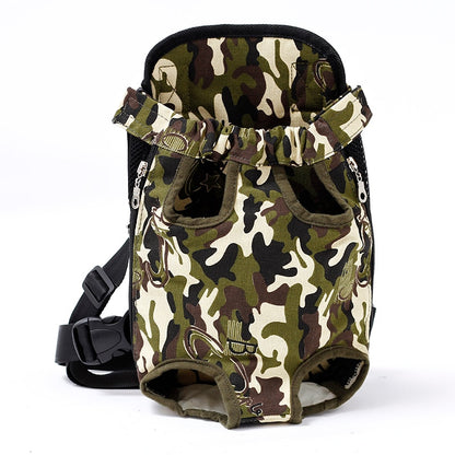 Go Out Portable Chest Shoulder Pet Bag Breathable Travel Pet Bag Pets Gym From House Army Green L