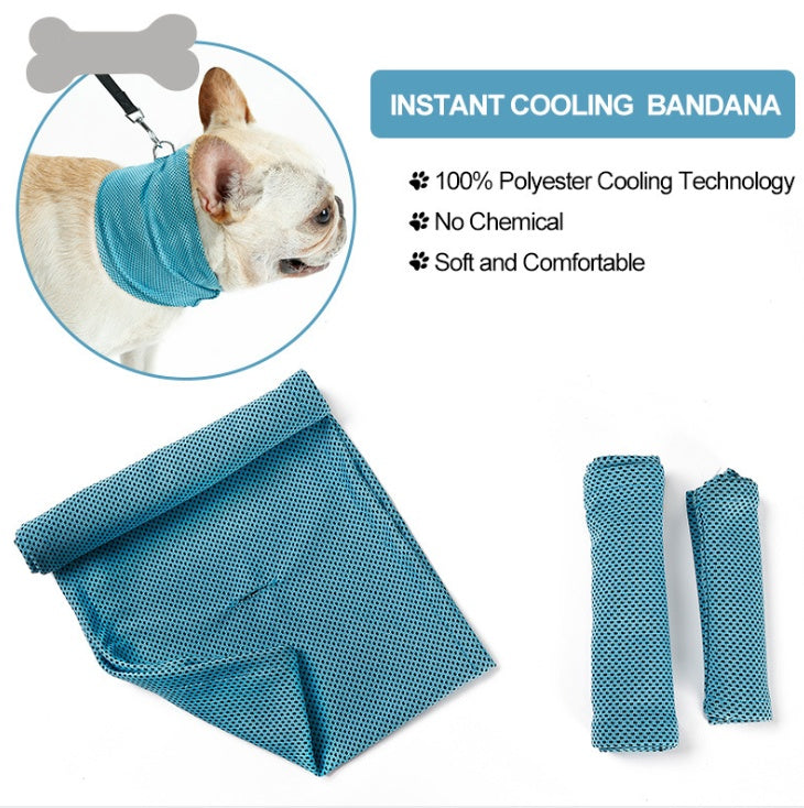 New Instant Cooling Pet Bandana Dog Scarf Summer Pets dealsniper-net