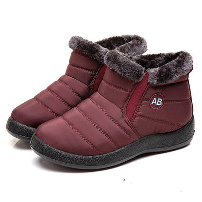 Waterproof boots warm XL snow boots Women dealsniper-net Booties Red 35