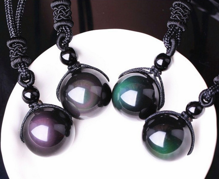 Obsidian Celestial Eye Necklace Jewelry dealsniper-net