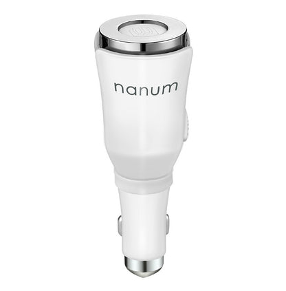Car Aroma Diffuser with Dual Power USB Car Charger 5-Color Vehicle DealSniper.net White