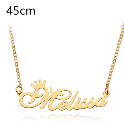 Necklace Alloy Pendant Font Fascinating Pendant Custom